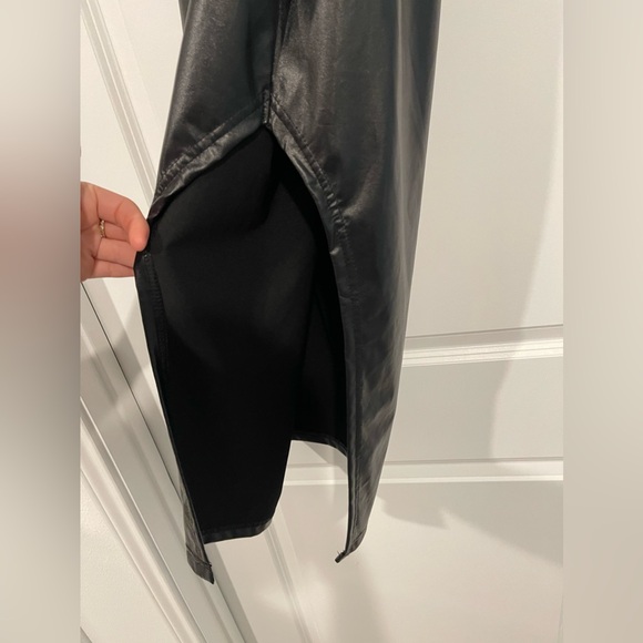 Pleather Midi Dress - Picture 3 of 4